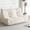 Beige, variant on Congermom Bean Bag Ottoman, Foot Rest, Pouf Ottoman, Fireside Chair Memory Foam Lazy Bean Bag Sofa for Living Room, Bedroom, Dorm, Office (Grey)