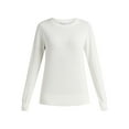 thumbnail image 4 of Time and Tru Women’s Fine Gauge Sweater with Long Sleeves, Lightweight, Sizes XS-XXXL, 4 of 5