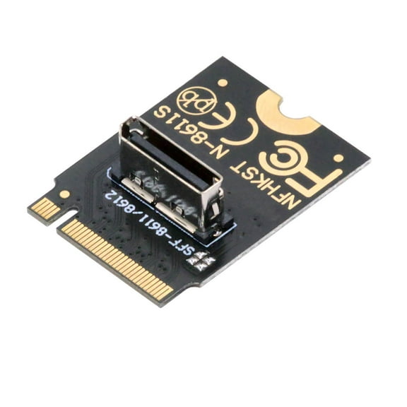 Chenyang 2230 PCI-E4.0 M.2 M-key to Oculink SFF-8612 SFF-8611 Vertical Host Adapter for NVME U.2 SSD eGPU