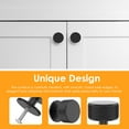 thumbnail image 5 of Evjurcn 10 Pcs Black Cabinet knobs with Install Screws Aluminum Alloy Drawer Knobs 1.1in Knobs Pull Handles for Cabinet, Drawer, Dressers, Wardrobe, 5 of 7