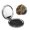 Round Shape, variant on Mallards Duck Cute Hunting Art Portable Double-Sided Face Mirror Square, Magnifying Compact Pocket Mirror with PU Leather Cover
