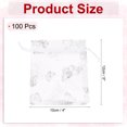 thumbnail image 2 of Uxcell Organza Bag, Sheer Butterfly Mesh Bags Drawstring Gift Bags Bulk Party Favor Bag Jewelry Pouches White-Silver, 2 of 6