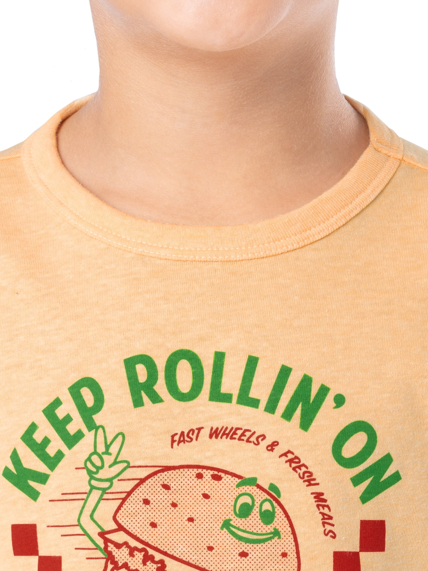 Wonder Nation Boy's Short Sleeve Elevated Graphic T-Shirt, Sizes 4-18 & Husky
