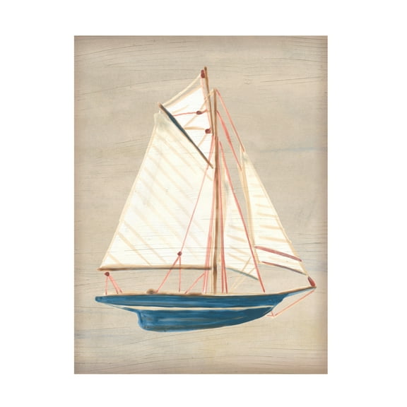 Trademark Fine Art June Erica Vess Driftwood Sailboat II Canvas Wall Art