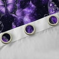 thumbnail image 4 of Feelyou Bling Purple Butterfly Curtains Pack of 2 (42x84 Each), Psychedelic Stars Cloud Curtains Blackout, Modern Fashion Style Bedroom Curtains, Blackout Curtains Room Decor, 4 of 6