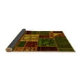 thumbnail image 2 of Ahgly Company Indoor Square Patchwork Yellow Transitional Area Rugs, 6' Square, 2 of 4