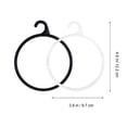 thumbnail image 4 of MasteelfCA 40pcs Scarf Hanging Rack Scarves Rack Plastic Scarf Necktie Rings Holder Organizer, 4 of 7
