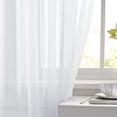 thumbnail image 5 of Solid Sheer Color Curtains, Semi Blackout Chiffon Curtains, Bedroom and Living Room Decoration, 2Pcs, 5 of 5