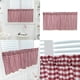 thumbnail image 5 of Cenefa de ventana de cuadros Zulema cortinas de cocina rojo 130x41cm, 5 of 8