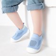 thumbnail image 5 of ZACPNCV Infant Newborn Baby Shoes Spring Baby Knit Indoor Floor Shoes Non-slip Breathable Sweat Shoes Beige, 5 of 5