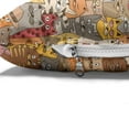 thumbnail image 4 of Cat Pet Bed, Psychedelic Colorful Pattern with Funny Kittens Abstract Vintage Mascots Bizarre Comic, Resistant Pad for Dogs and Cats Cushion with Removable Cover, 24" x 39", Multicolor, by Ambesonne, 4 of 4
