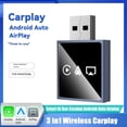 thumbnail image 2 of Adaptador Inalámbrico CarPlay : Smart CarPlay, Android Auto, AirPlay, USB, CarPlay con Cable A Conexión Inalámbrica, Conectar y Usar., 2 of 5