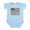 Sky Blue, variant on CafePress - Merica Flag Vintage Infant Bodysuit - Baby Light Bodysuit, Size Newborn - 24 Months