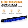 thumbnail image 2 of PurePick 6 Piece Screwdriver Organizer and Wrench Organizer, Tool Holder Rail with Clips for Tool Box, Wall Mount and Garage Storage, 2 of 6