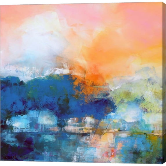 Great Art Now Quiet River by Marianne Quinzin, Canvas Wall Art, 24W x 24H
