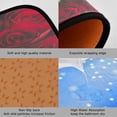 thumbnail image 5 of Kitchen Rugs Set 2 Piece Sunflower Red Rose Flower Non Slip Bathroom Floor Mats Anti-Fatigue Washable Carpet Doormat - 27"x19"+47"x19", 5 of 6