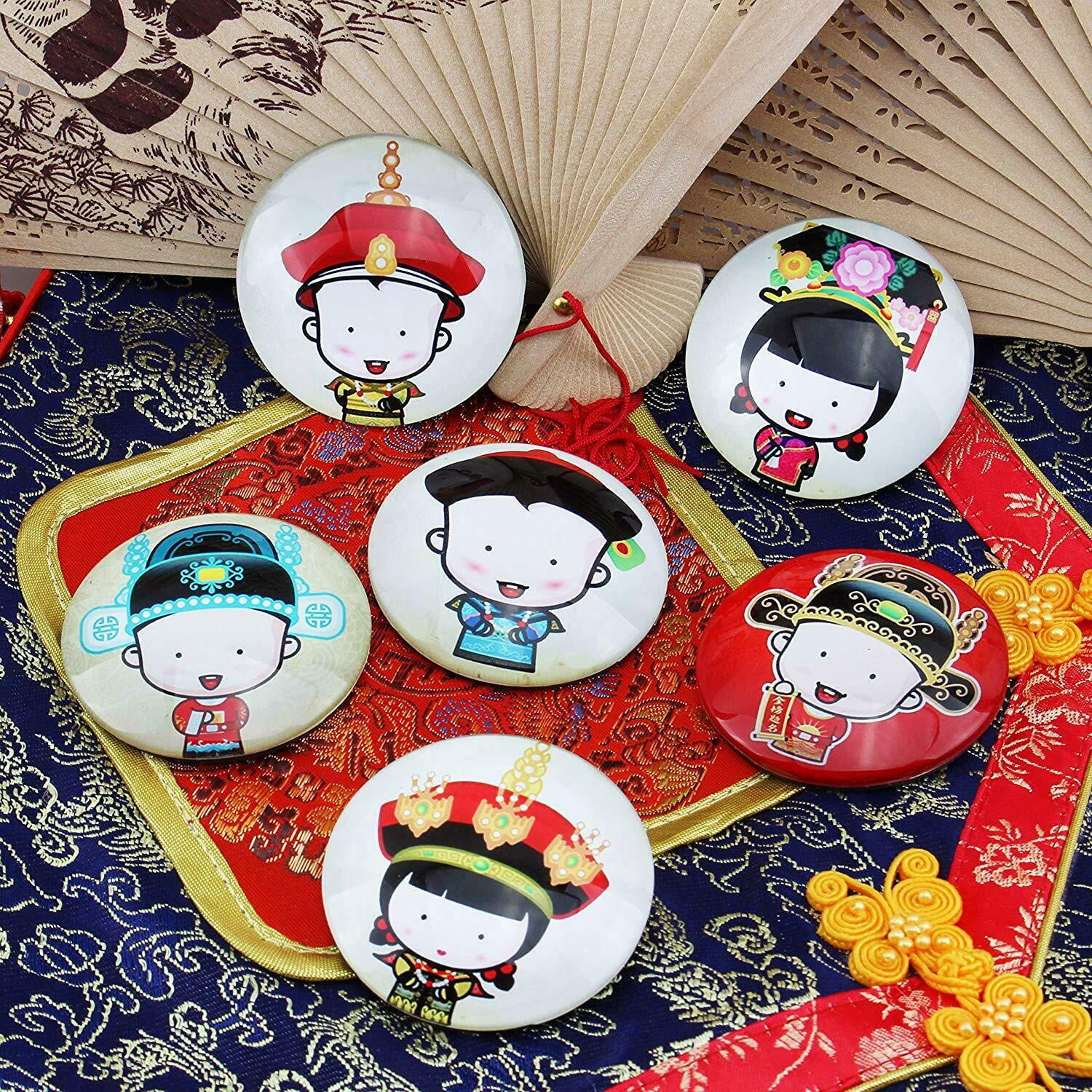Palace Museum Glass Fridge Sticker Peking Opera Royal Family Magnet 1 PIECE KT00175
