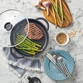 thumbnail image 4 of Jean Patrique The Whatever Pan - Cast Aluminium Griddle Pan with Glass Lid | 10.6" Diameter, Induction Compatible, Non-Stick, 4 of 6