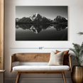 thumbnail image 3 of Elephant Stock Grand Teton Mountains Bw Wall Art - Horizontal Canvas Wall Art - Living Room Wall Decor - Nature Canvas - Gray And Black Decor - 51" x 34", 3 of 8