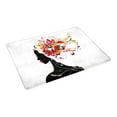 thumbnail image 2 of MKHERT Harmony Girl with Floral Hair Modern Futuristic Design Doormat Rug Home Decor Floor Mat Bath Mat 23.6x15.7 inch, 2 of 3