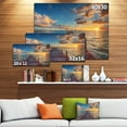 thumbnail image 3 of Lever de Soleil Brillant sur la Jetée de la Mer - Tableau Moderne, 3 of 4
