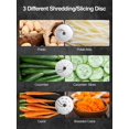 thumbnail image 2 of Food Processor & Vegetable Chopper with 12 Cup Large Mixing Bowl, 3 Speeds and Pulse Function, 600W-Watt Base and 3 Dough Blade for Slicing, Shredding and Mincing, Silver, 2 of 8