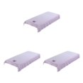 thumbnail image 3 of Thinsony Housse de Table de Massage Réutilisable Lavable en Coton Violet 80cm 3ensemble, 3 of 6