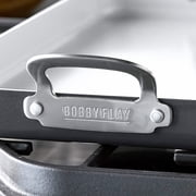 GreenPan Bobby Flay 18 x 11 Nonstick Double Burner Griddle, Cream