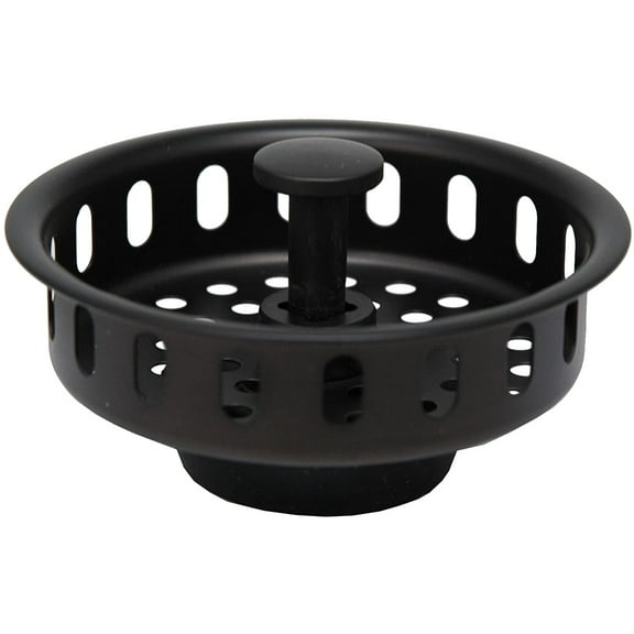 Stainless Steel Replacement Basket for Kitchen Sink Strainers, Oil Rubbed Bronze Finish - By Plumb USA