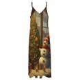 thumbnail image 4 of Christmas Snowmen Sleeveless Dress for Women Clothing Female Women's Summer Skirt, 4 of 7