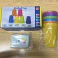 thumbnail image 5 of Toys Stack Cup Game With Card Educational Intellectual Enlightenment Color Cognition Logic Training - Promoting Cognitive Development - Christmas Gifts, Gaming Gift, 5 of 5