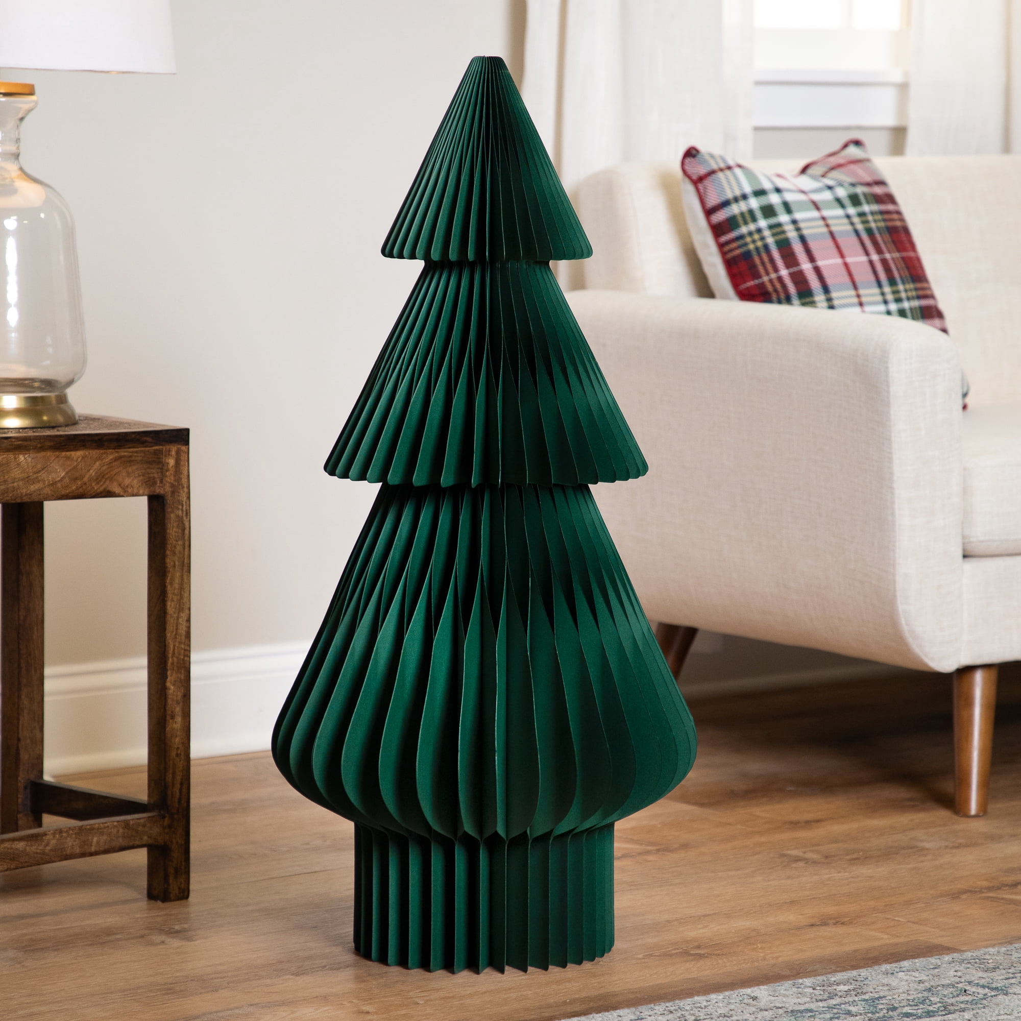 Northlight Tall Accordion Honeycomb Foldable Paper Christmas Tree