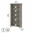 thumbnail image 6 of Scranton & Co Furniture Salinas Tall 5 Shelf Bookcase in Driftwood Gray, 6 of 7