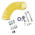 thumbnail image 4 of Air Compressor Accessory Kit, 1/4in NPT Thread Air Hose Fittings With 25Ft Coil Nylon Hose For Pneumatic Equipments, 4 of 8