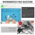 thumbnail image 6 of Soldering Mat 17.7inch Heat Resistant Silicone Repair Mat Reusable Electronics Work Mat Multi Purpose Work Station Pad for Electronic Soldering Iron Phone Repair, 6 of 10