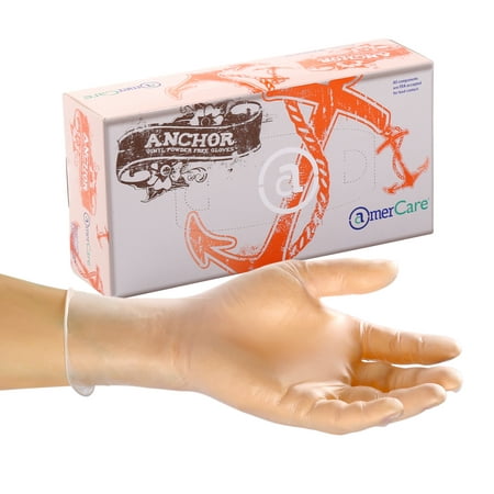 AmerCare Powder-Free Vinyl Anchor Gloves, 10 boxes