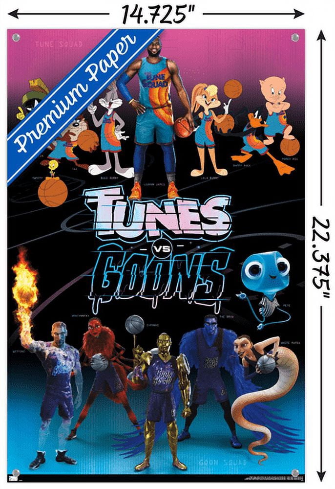 Space Jam: A New Legacy - Group Wall Poster with Pushpins, 14.725" x 22.375"