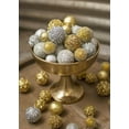 thumbnail image 2 of Wedding Decor Vase Filler Sequin Balls Metallic Spheres 1.25-2 in Silver 24 Pc, 2 of 3