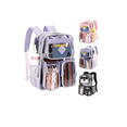 thumbnail image 1 of Mochila Transparente Escolar Gran Capacidad Impermeable Viaje Niños Xtellar morado, 1 of 3