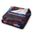 thumbnail image 2 of DouZhe Ultra-Soft Micro Fleece Lightweight Flannel Bed Blanket, Abstract Gamer Zone Games Area Print Cozy Warm Throw Blankets, 50"x40", 2 of 7
