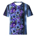 thumbnail image 4 of UPPADA Alzheimers Shirts,Summer Tops for Women 2024 Alzheimers Awareness Shirts Round Neck Dressy Casual Blouses Purple Ribbon Support Shirts Dementia Alzheimers Tshirts, 4 of 5
