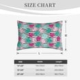 thumbnail image 4 of Sikiie Tropical Leaves Print Plush Pillow Cover, Wrinkle-proof and Stain-resistant Pillow Protector without Pillow Core, Home Decoration-14"x20", 4 of 6