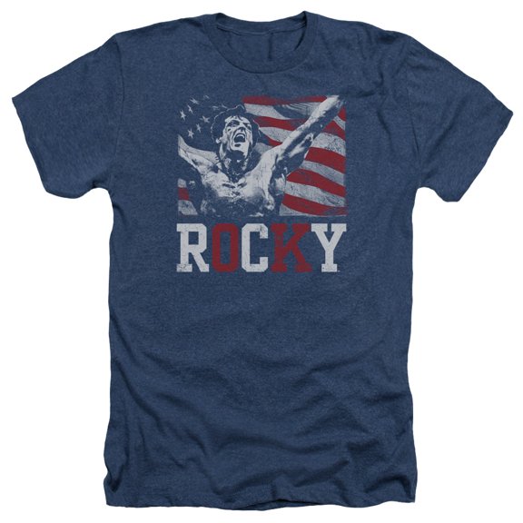 Rocky - Flag Champion - Heather Short Sleeve Shirt - Small