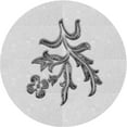 thumbnail image 1 of Ahgly Company Machine Washable Indoor Round Transitional Platinum Gray Area Rugs, 3' Round, 1 of 7