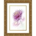 thumbnail image 1 of Murdock, Ramona 23x32 Gold Ornate Wood Framed with Double Matting Museum Art Print Titled - Lavender Dahlia, 1 of 4