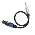 thumbnail image 1 of Cable de Conexión de Altavoces, Cables de Gato de Audio Masculino de 6.35 mm de Larga Duracia para Altavoces, 1 of 7