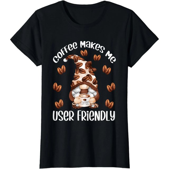 Frase Divertida de Amante del Café para Mujeres - Playera Linda de Duende Mamá Cafetera