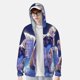 thumbnail image 2 of Fotbe Night Sky Winged French Bulldog Chaqueta con Protección Solar UPF 50+ para Hombre y Mujer, Camisa con Capucha y Bolsillos-Small, 2 of 7