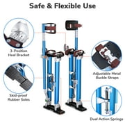 Yescom Drywall Stilts 24 - 40 Aluminum Drywall Tool with Comfort Knee Pads for Ceiling Sheetrock Taping Parade Costume Cleaning String Light Decor