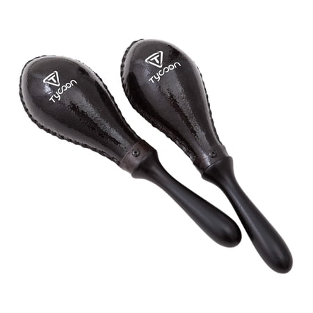 Tycoon Percussion TMS-110 BK Large Black Oval Rawhide Maracas | Walmart ...